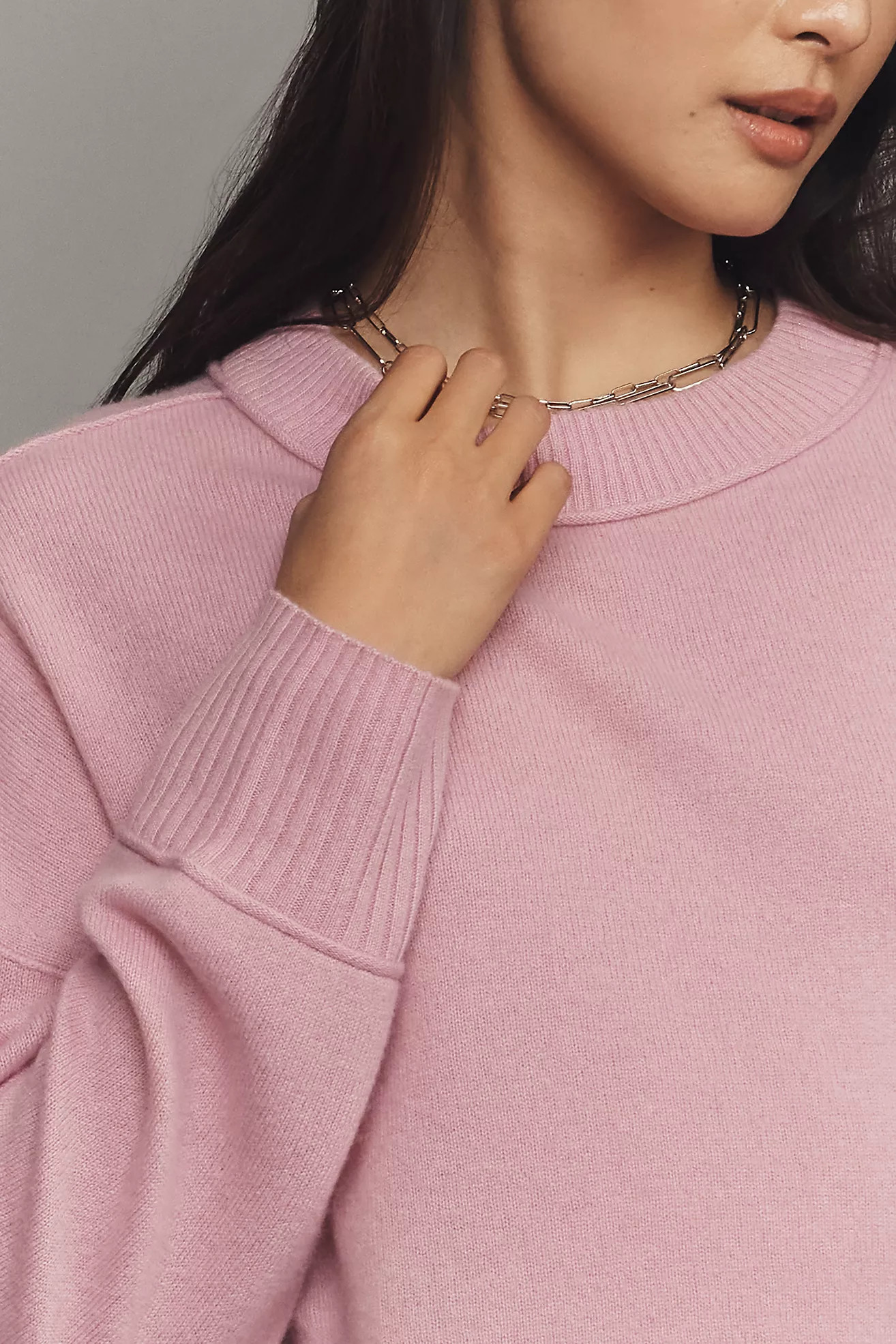 The Goldie Cashmere Long-Sleeve Crew-Neck Sweater | Anthropologie (US)
