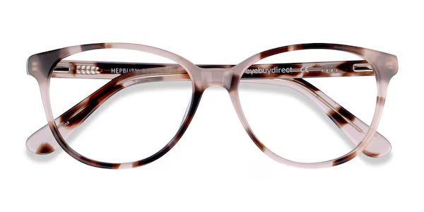 Hepburn - Cat Eye Ivory & Tortoise Frame Glasses | EyeBuyDirect | EyeBuyDirect.com