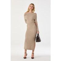 ASTR the Label | One Shoulder Midi Sweater Dress in Natural | Size S | ASTR The Label (US)