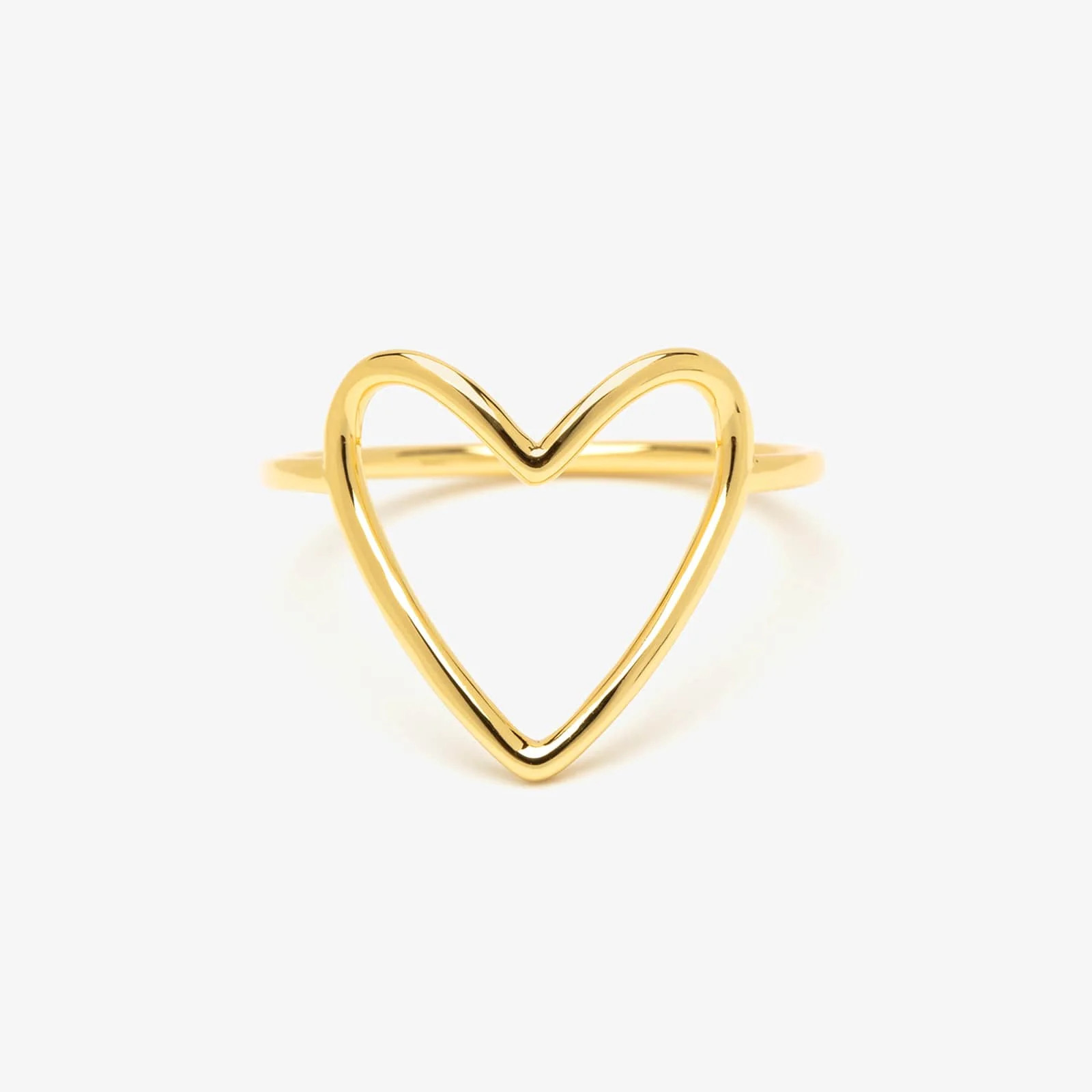 Gold Statement Heart Ring | Pura Vida Bracelets