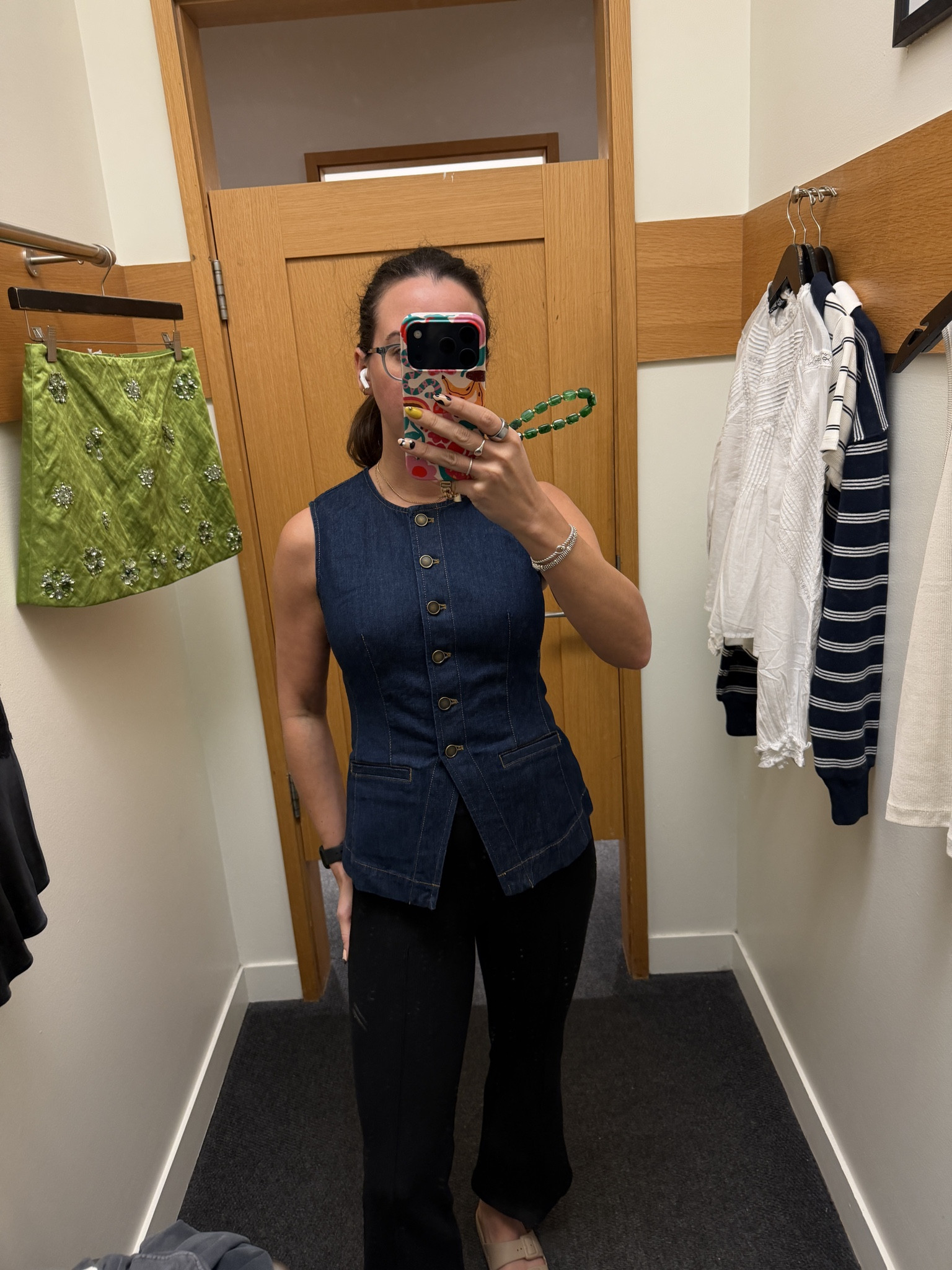 Denim vest perfect for work is on sale at @jcrew . Try on haul.

#LTKootd #LTKSaleAlert #LTKWorkwear