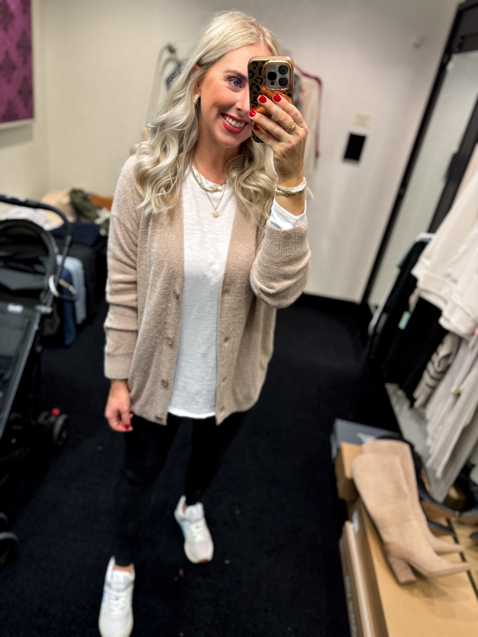 Nordstrom Anniversary Sale try on 
Barefoot dreams cardigan- medium 
Zella oversized tee- medium 
Faux leather leggings- medium 

#LTKSummerSales #LTKxNSale #LTKSaleAlert