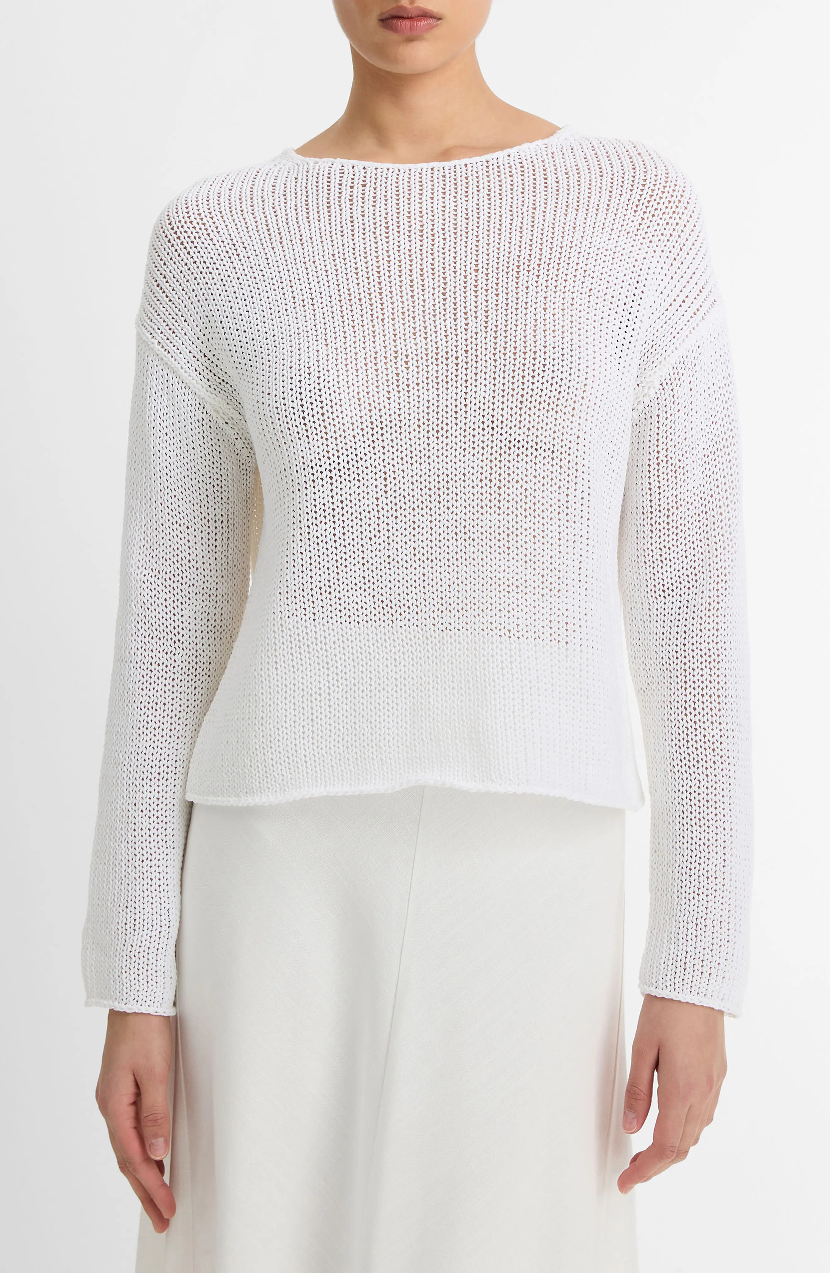 Open Knit Boat Neck Sweater (Women) | Nordstrom | Nordstrom