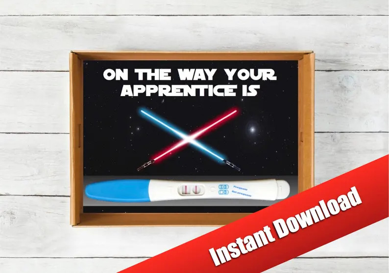 Star Wars, Pregnancy Announcement, Instant Download, Jedi Baby Announcement - Etsy | Etsy (US)