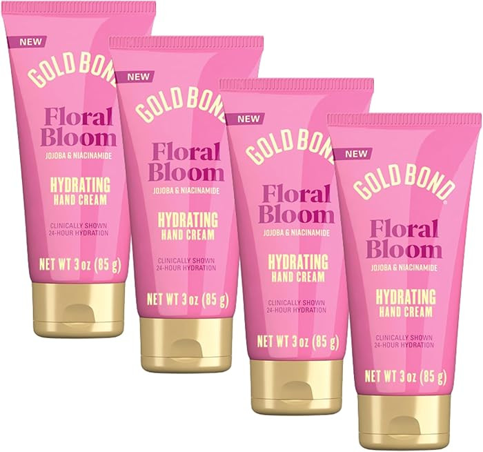 Gold Bond Floral Bloom Hydrating Hand Cream Set, Lightweight Everyday Hand Cream with Jojoba to H... | Amazon (US)