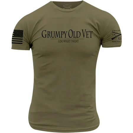 Grunt Style Grumpy Old Vet T-Shirt - 3XL - Military Green | Walmart (US)