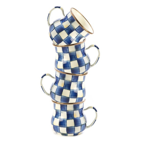 MacKenzie-Childs Royal Check Mugs | MacKenzie-Childs