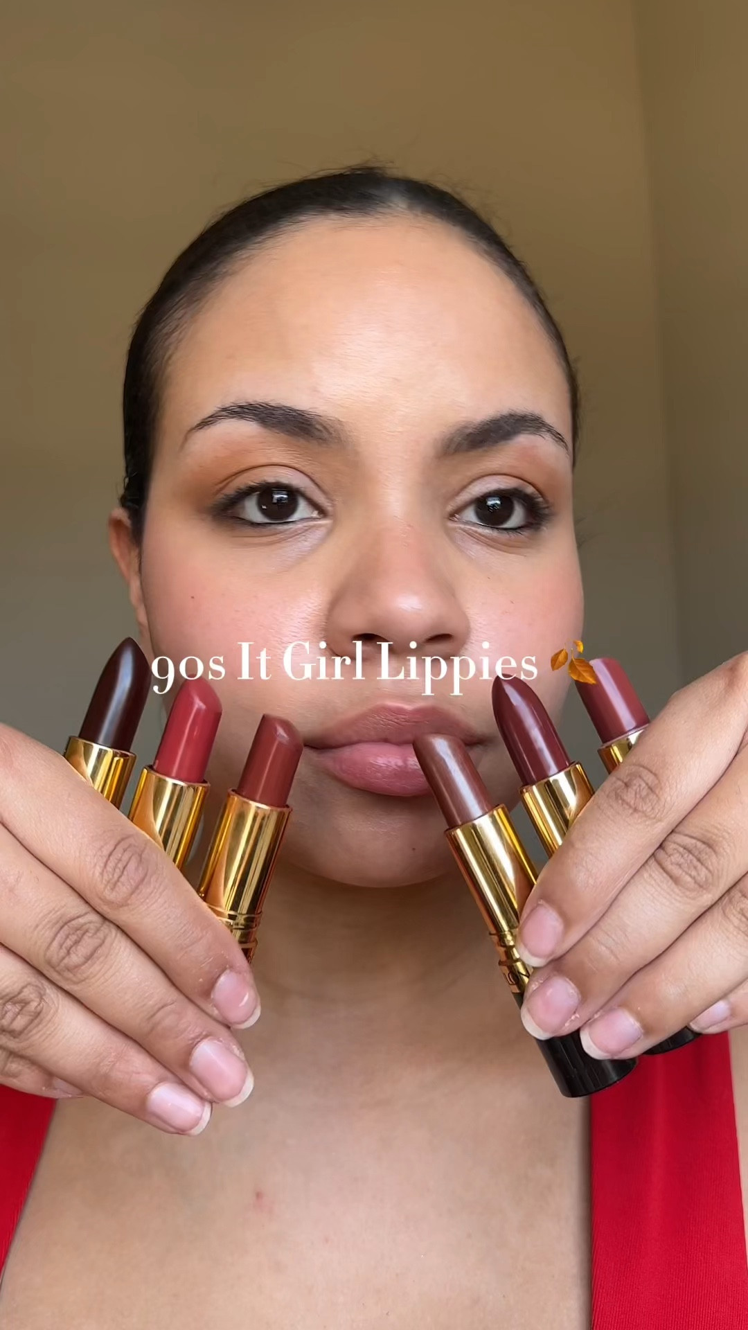 90s It Girl Lippies @revlon super lustrous lipsticks  #revlon #revlonlipstick #90slipstick #vintagelipstick #rumraisin #raisinrage #coffeebean #toastofnewyorkever #drugstorelipsick  

#LTKbeauty #LTKVideo