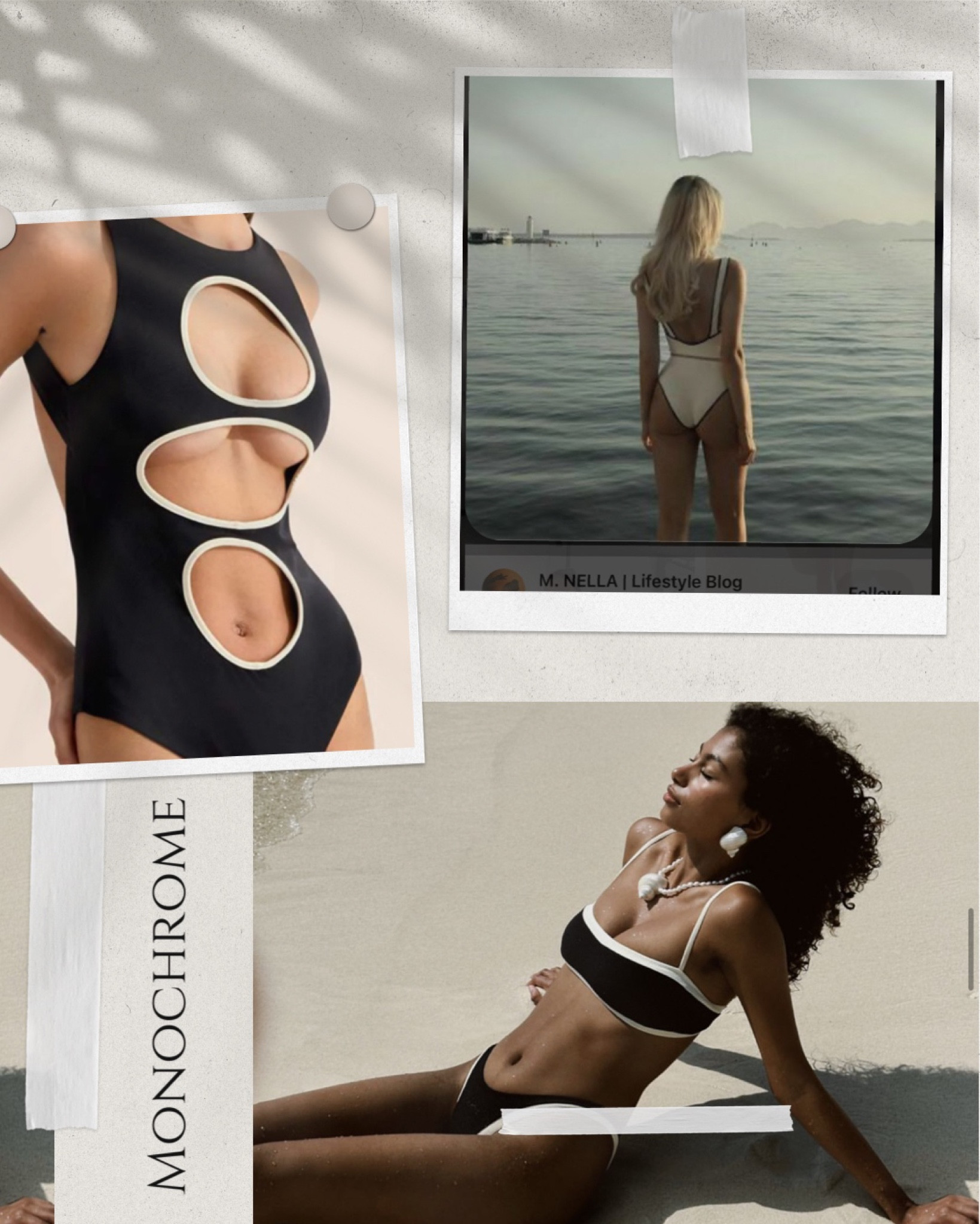 Monochrome swimwear 🤍🖤 

#LTKeurope #LTKaustralia #LTKswim