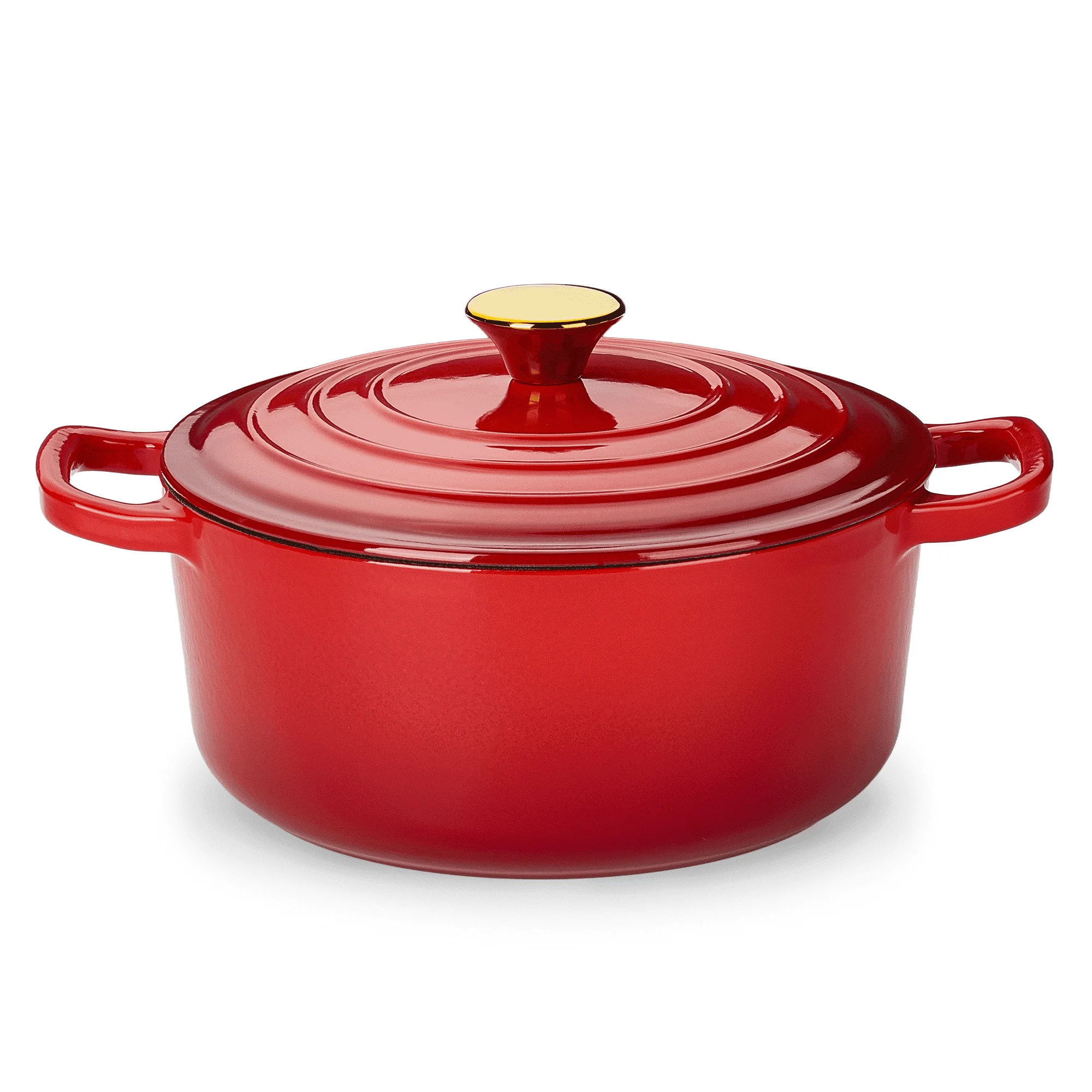 Carote 4.5QT Enamel Cast Iron Dutch Oven, 9.5 Inch Round Soup Pot with Lid, Induction Compatible,... | Walmart (US)