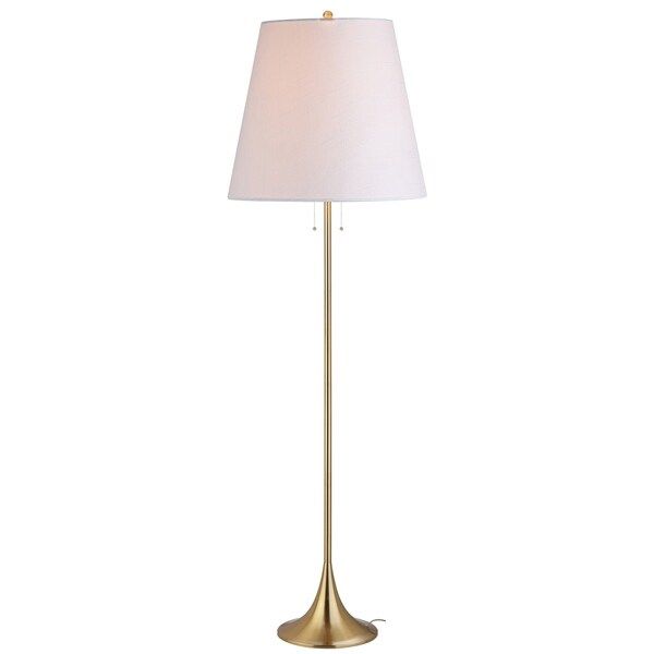 Amelia 63" Metal LED Floor Lamp, Brass - Gold | Overstock.com Shopping - The Best Deals on Floor ... | Bed Bath & Beyond