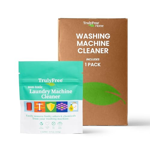 Truly Free Laundry Washing Machine Cleaner and Deodorizer | Top Load & Front Load Washer Cleaner for Grime, Mold, Odor Remover | Safe for HE Washing Machines & Septic Tanks, Non Toxic, Natural, Clean | Amazon (US)
