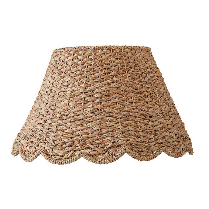 Scalloped Seagrass Tapered Handwoven Table Lamp Shade | Ballard Designs, Inc.