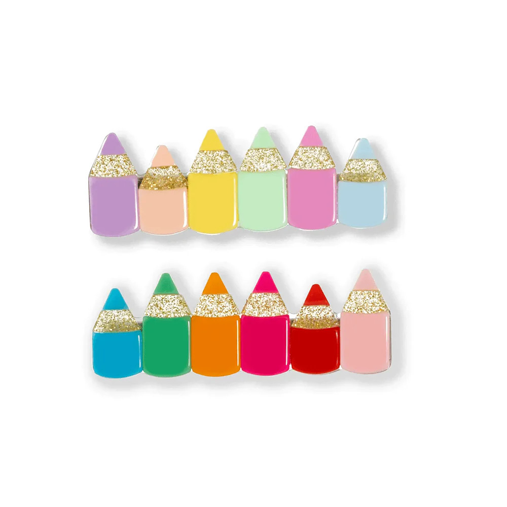 Colored Pencil Hair Clips - Set of 2 | Shop Sweet Lulu
