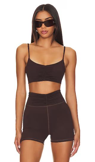 Fay Sports Bra in Deep Brown | Revolve Clothing (Global)