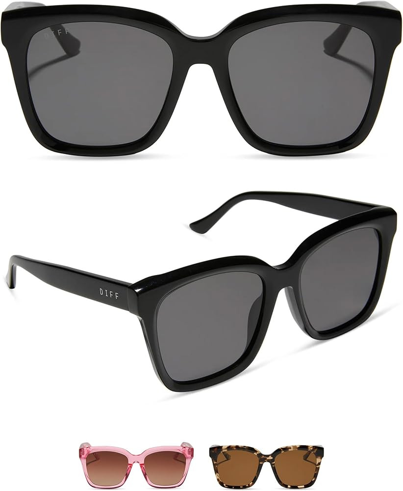 DIFF Meredith Designer Oversized Square Sunglasses for Women UV400 Protection | Amazon (US)
