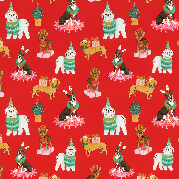Design Design Merry Barkmas Wrapping Paper | The Container Store