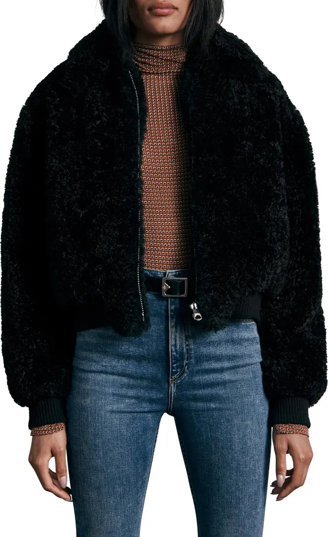 Nikki Crop Faux Fur Jacket | Nordstrom
