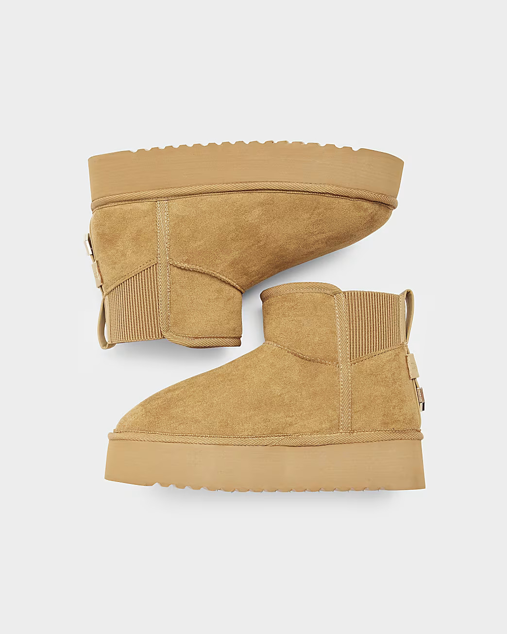 Brown faux fur lining ankle boots | River Island (UK & IE)