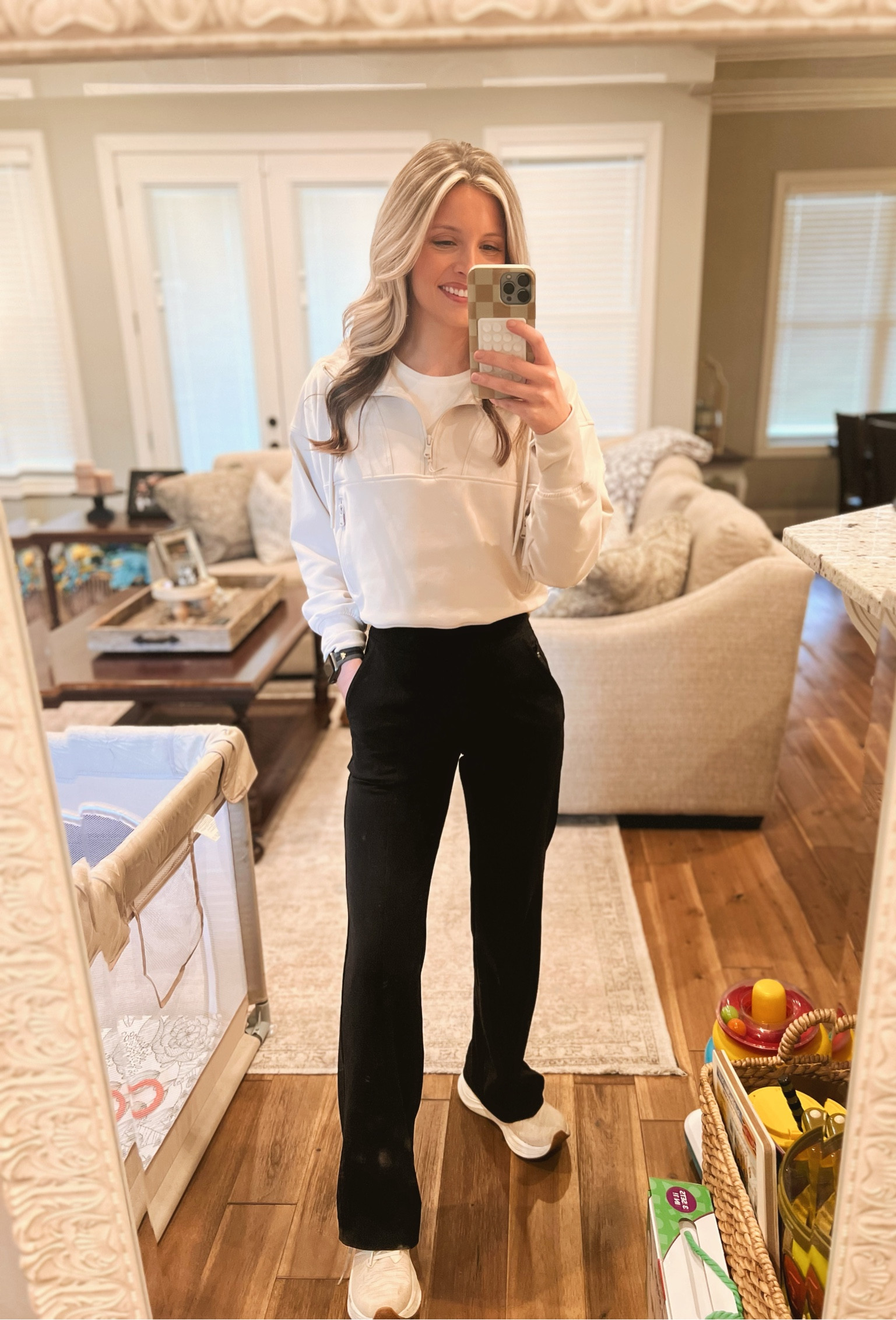 Found almost the exact same pair of wide leg yoga pants on Amazon! 