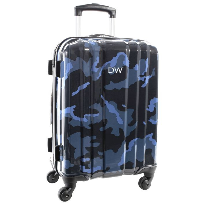 Channeled Hard-Sided Navy Camo Spinner | Pottery Barn Teen