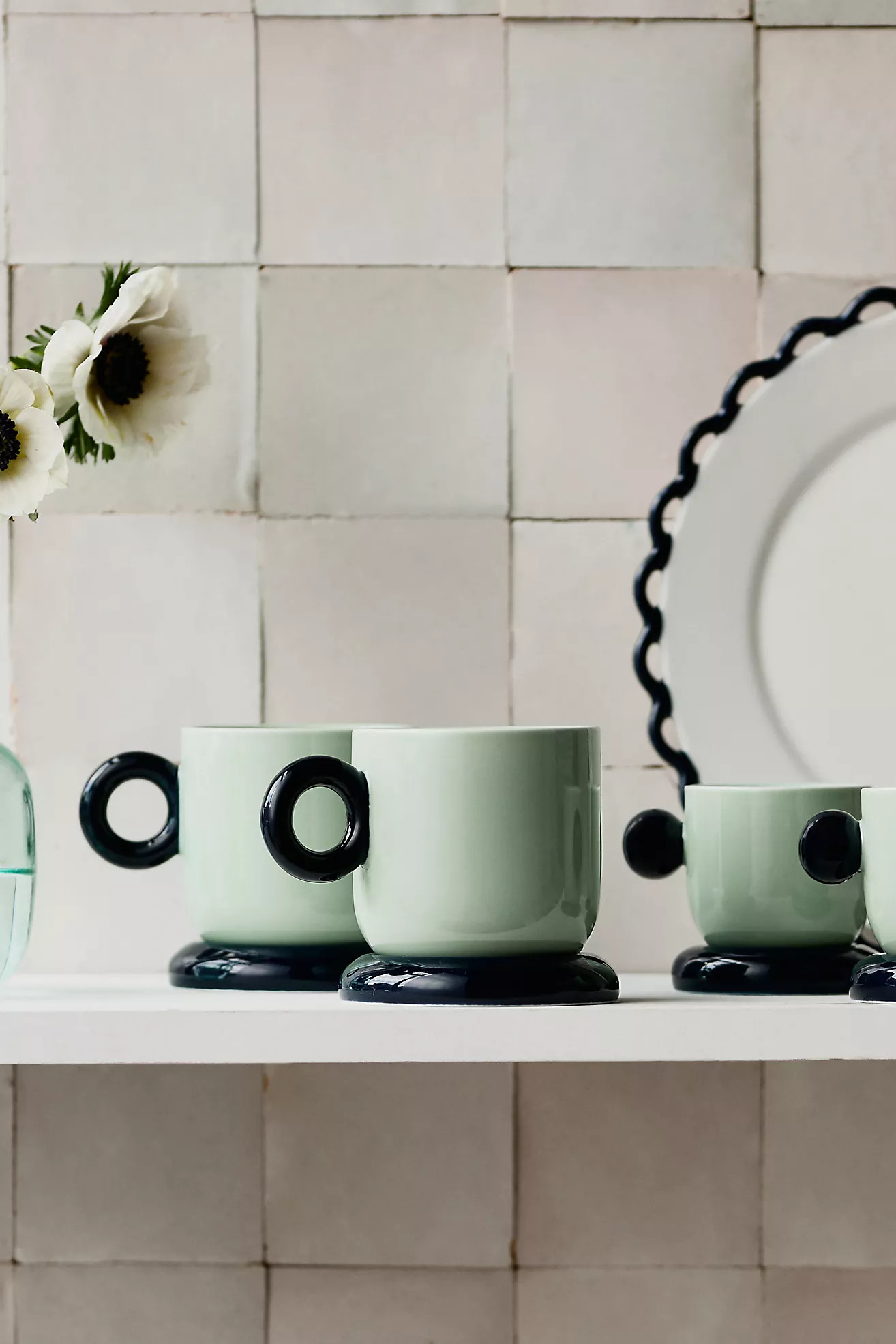 Rika Mug19 Reviews Reviews$18.00Color: MINTFitStandardSizeMugQty12345678910 Add to BasketOr 4 int... | Anthropologie (US)