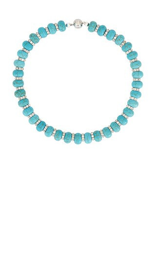 Julietta Thea Necklace in Teal. | Revolve Clothing (Global)