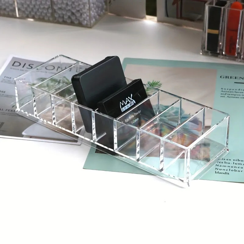 Clear Makeup Compact Organizer 8 Spaces Vanity Organizer Station Eyeshadow Tray Storage Lipstick ... | Temu Affiliate Program