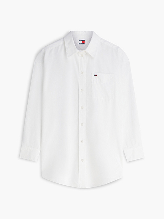 Oversized Fit Popeline-Hemd mit Wappen | Tommy Hilfiger (DE)