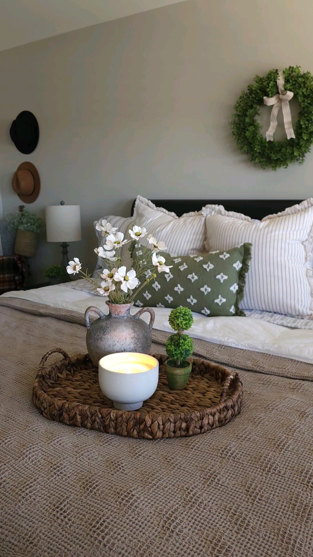 Cozy bedroom with the perfect bedding.Bedroom/ Bedding/ Cozy/ Cottage/ Bedroom Furniture/ Fall/ Autumn 

#LTKHome #LTKFindsUnder50 #LTKStyleTip