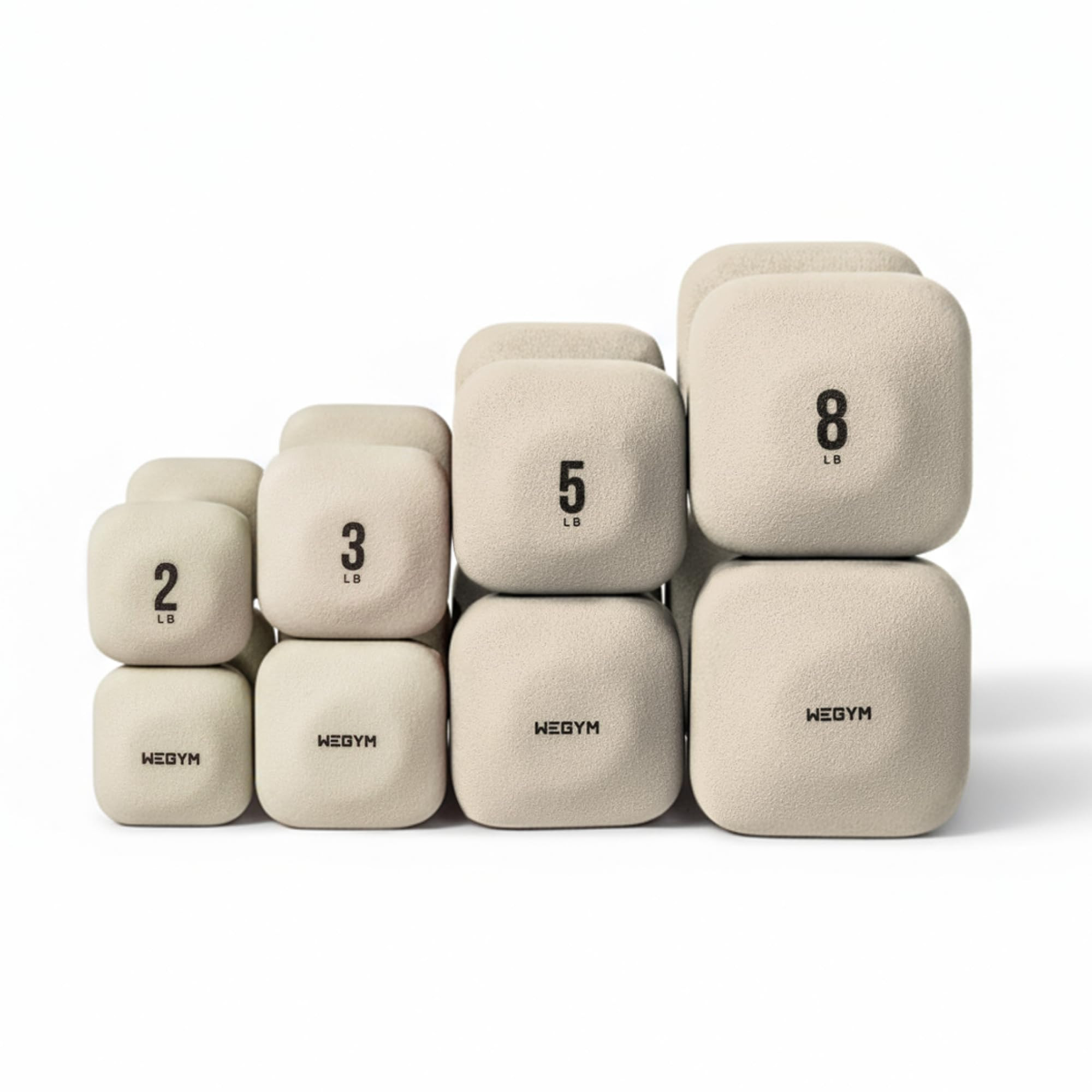 WeGym SafeGrip Square Dumbbells with Anti Slip Handles, Aesthetic Free Weights for Home Workouts,... | Amazon (US)