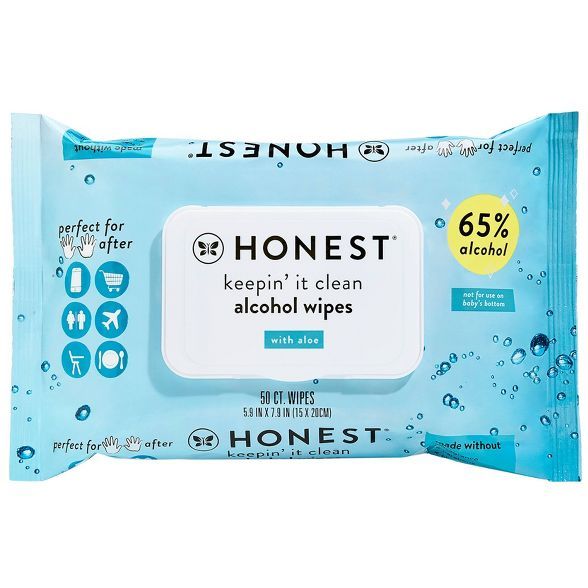 The Honest Company Alcohol Hand Sanitizing Wipes - 50ct | Target