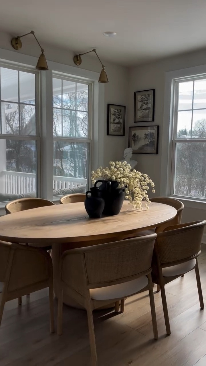 a little room refressshhh ✨✨

Excited to finally share this new dining table and chairs by @joelle_fletcher & @abbyson! This collection is givingggg 🤎🤎 They add so much warmth in this space and completely bring this kitchen nook to life. Now, just need to find the perfect rug! 

Comment SHOP and I’ll DM you the links or head to the link in my BIO to shop my home!! 
.
.
.
.
.
.
.
.
.
.
.
.
.
.
.
.
.
#liketkit #LTKVideo #LTKhome #LTKstyletip #interiordesign #InteriorDesign #HomeDecor #TransitionalStyle #TransitionalDecor #NeutralHome #CozySpaces #WarmInteriors #ModernTraditional #HomeInspiration #DecorGoals #TimelessDesign #ClassicMeetsModern #wayfaircreator #wayfair #targetstyle #target

#LTKMostLoved 

#LTKHome #LTKStyleTip