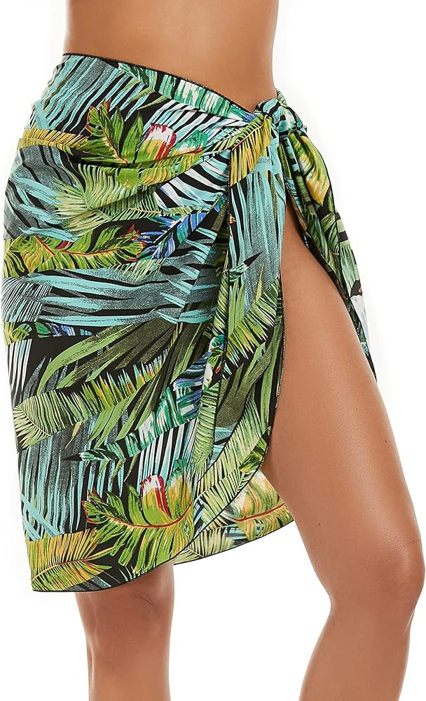 Women's Sarong Coverups Chiffon Bathing Suit Wrap Skirt Swimsuit Beach Wraps Swim Sarongs | Amazon (US)
