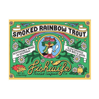 Fishwife Tinned Seafood Co Smoked Rainbow Trout - 3.7oz | Target