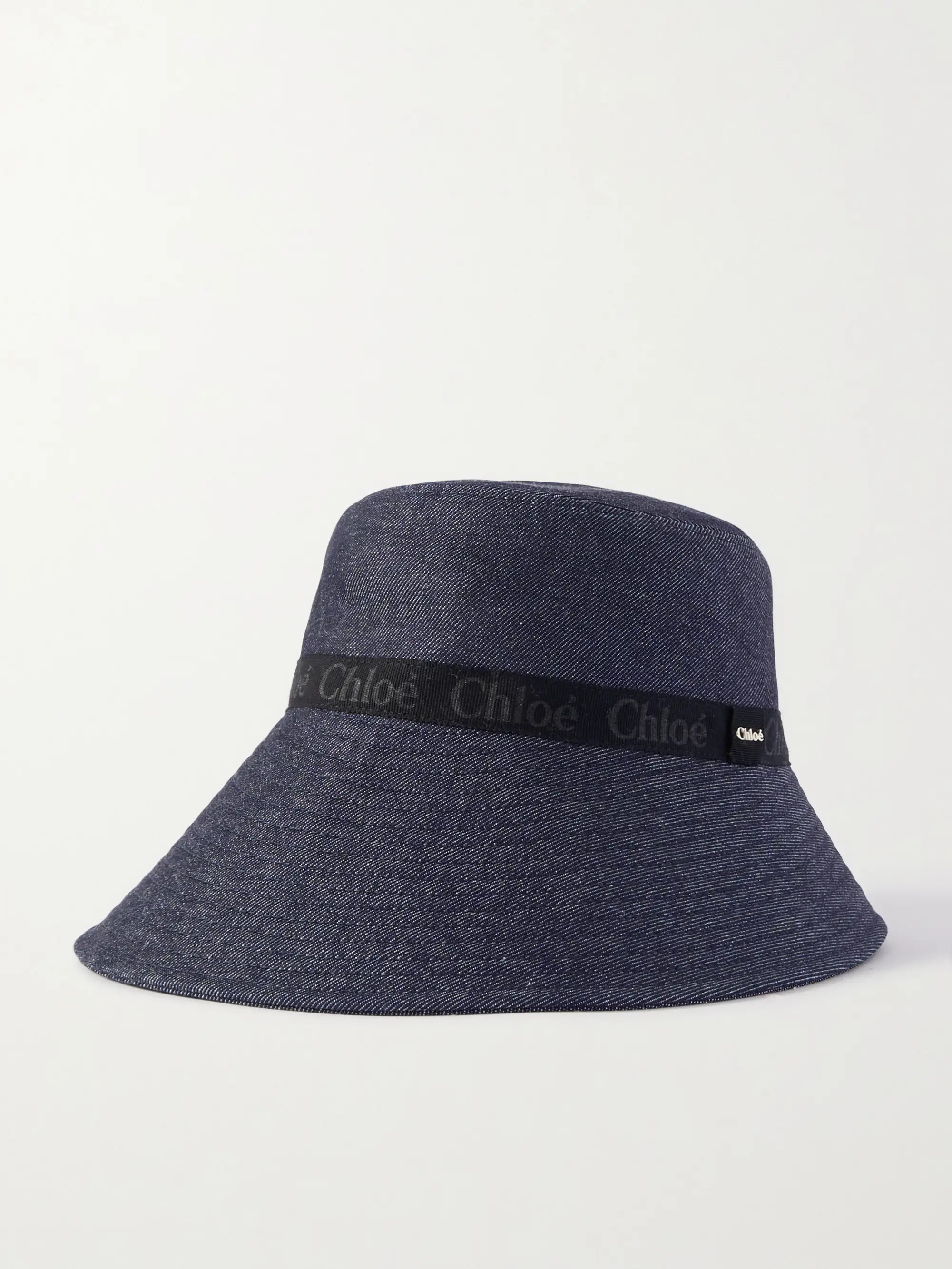 Woody embellished grosgrain-trimmed denim bucket hat | NET-A-PORTER APAC