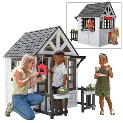 KidKraft Lakeside Bungalow Wooden Playhouse, White | Sam's Club