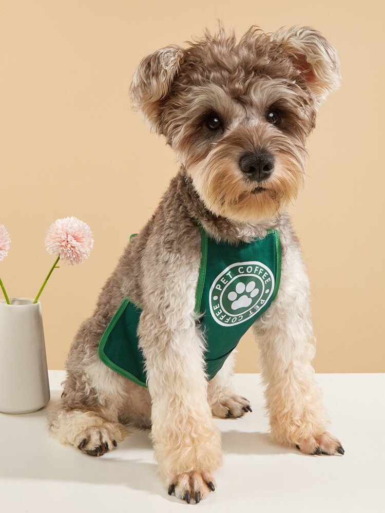 1pc Letter Graphic Pet Apron | SHEIN