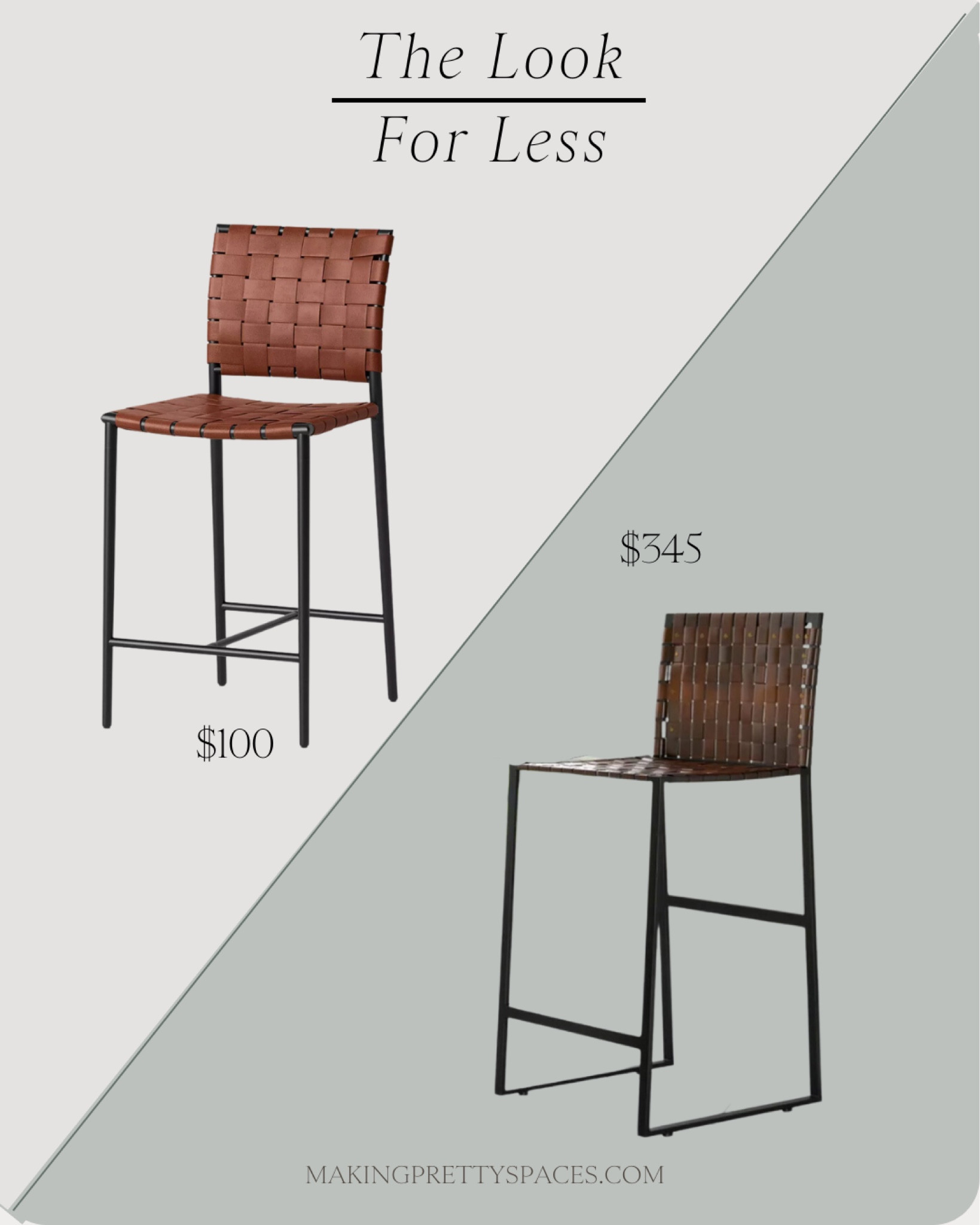 Look for less, save vs splurge, bar stools, home decor, interior design, neutral, woven, leather, home accents, home furniture 

#LTKhome #LTKSeasonal #LTKstyletip