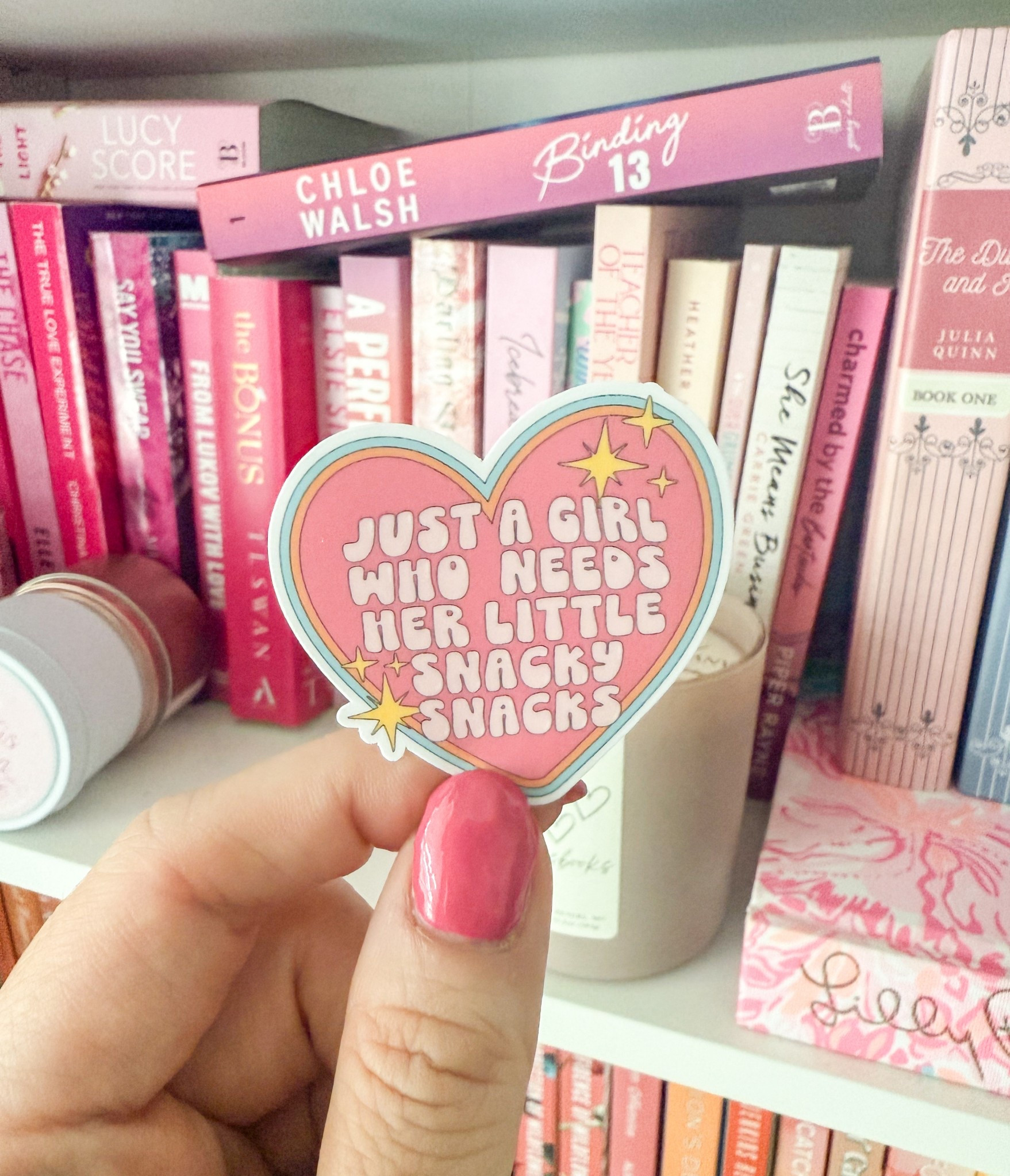 Just a girl who needs her little snacky snacks. This vinyl sticker is available in my Etsy shop, LimesAndLilly! 

#LTKSummerEdit #LTKGiftGuide #LTKSeasonal