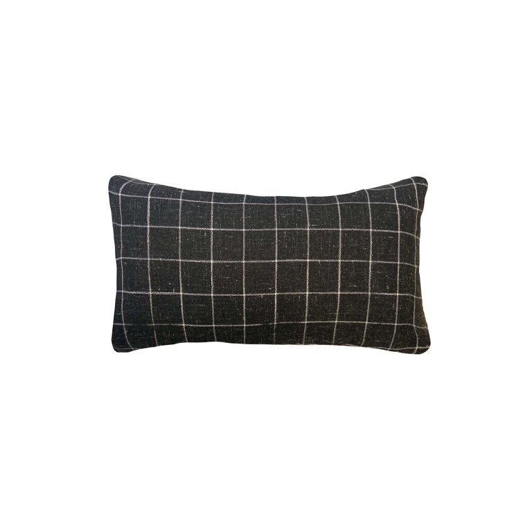Mainstays Decorative Throw Pillow, Hope, Oblong, Ivory and Black, 12''x22'', 1 Pack - Walmart.com | Walmart (US)