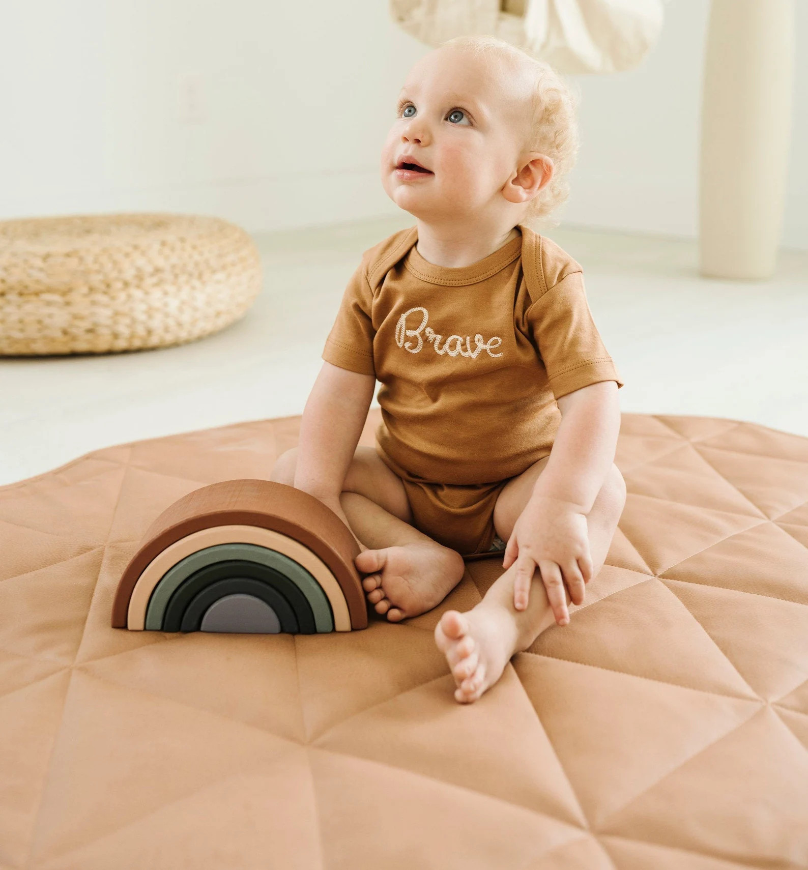 Wooden Rainbow Stacking Toy  Boho Rainbow Stacker  | Etsy | Etsy (US)