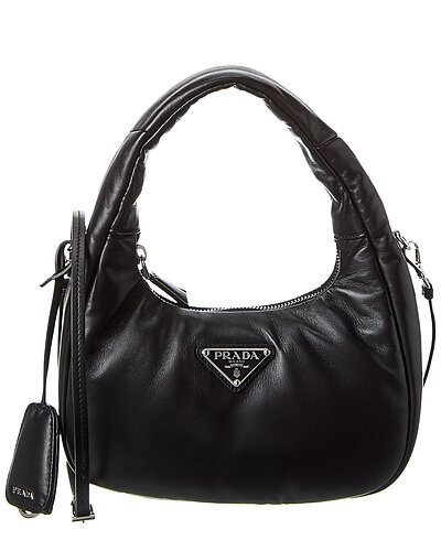 Logo Padded Mini Leather Hobo Bag | Rue La La