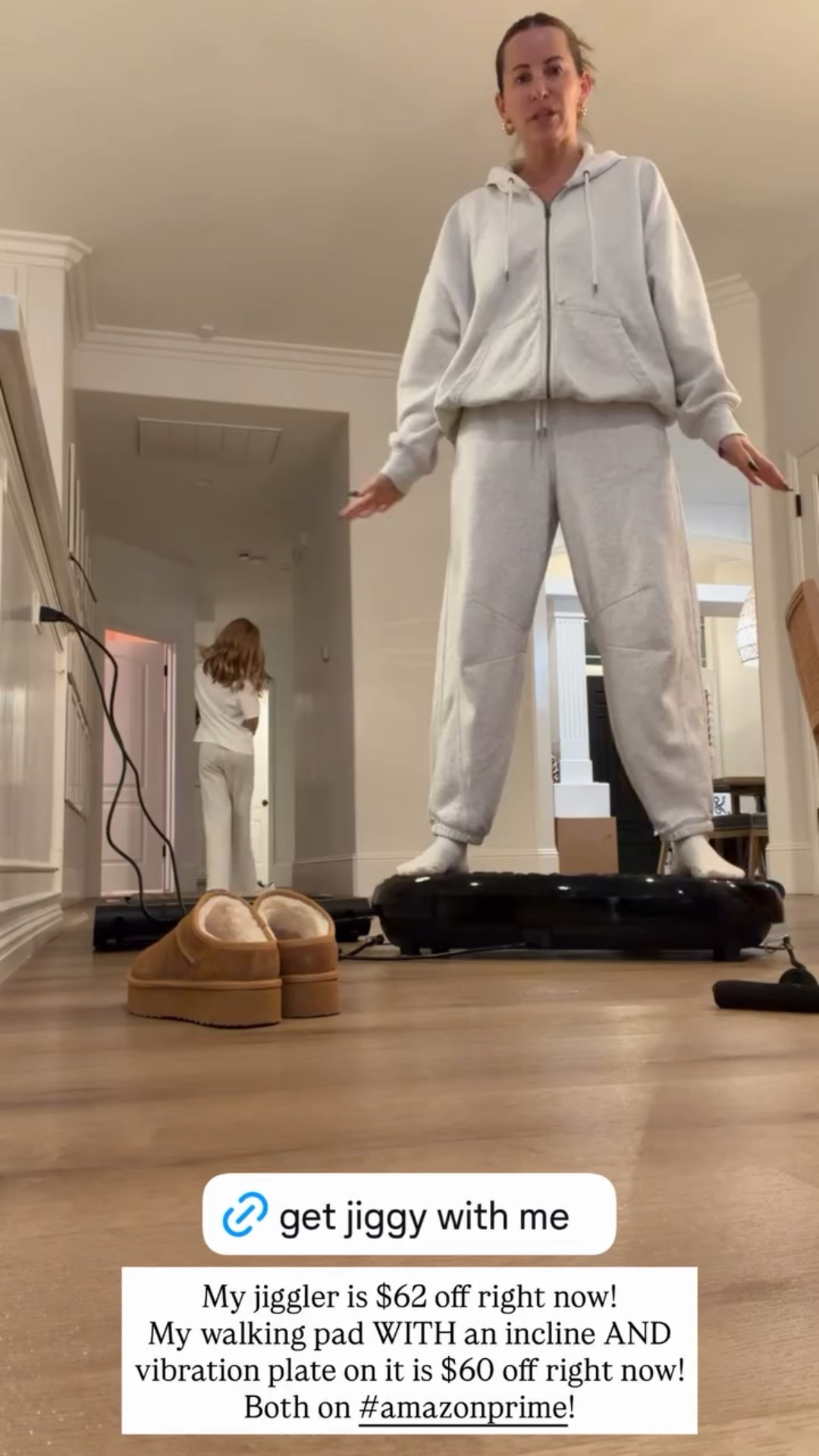 My jiggler is $62 off right now!
My walking pad WITH an incline AND vibration plate on it is $60 off right now!
Both on #amazonprime!