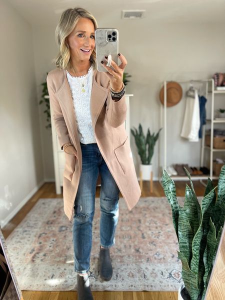 #OOTD 
Today’s church outfit 👏🏻 Thus sweater coat is perfect! Snag it while it’s on price drop! Everything fits true. 

#LTKunder50 #LTKstyletip #LTKsalealert