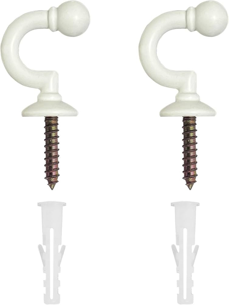 Curtain Tie-Backs Hooks,Tassel Hooks,Window Drapery Tieback Hooks, Clothes, Coat, Hat and Towel H... | Amazon (US)