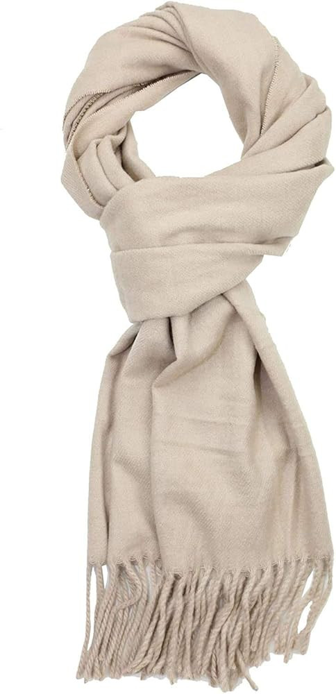 LibbySue--Solid Color Cashmere Feel Winter Scarf | Amazon (US)