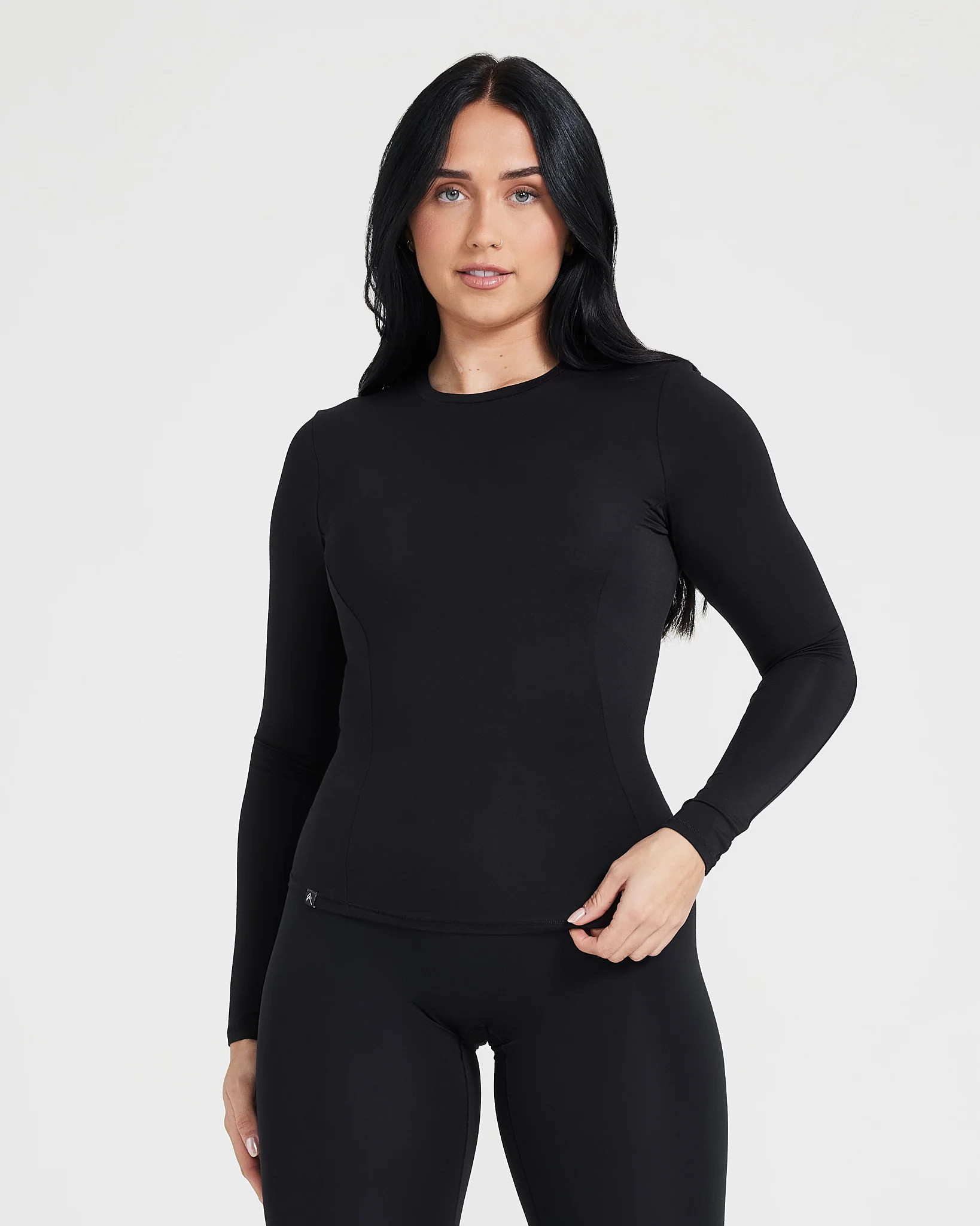 Mellow™ Soft Long Sleeve Top 
 Black | Oner Active (UK / US)
