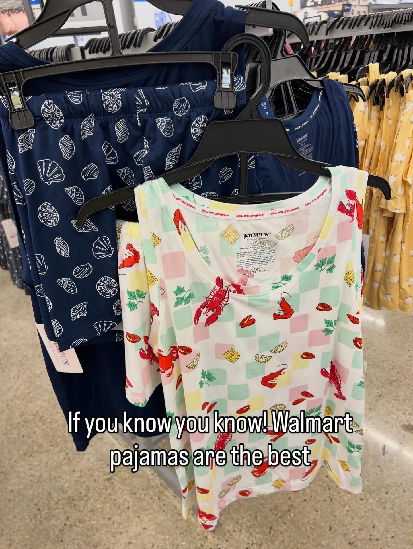 Walmart spring pajama sets by JoySpun 