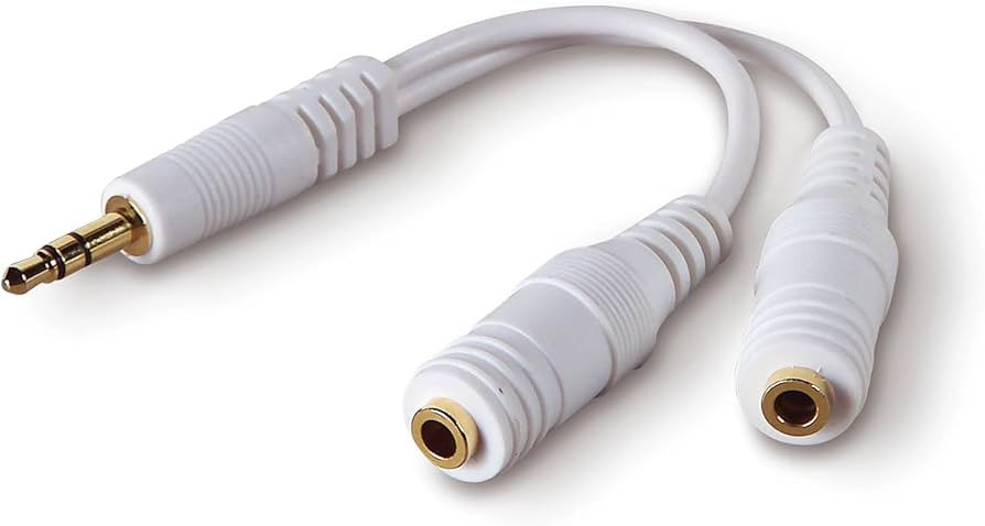 Belkin Speaker and Headphone Splitter, Standard, White | Amazon (US)